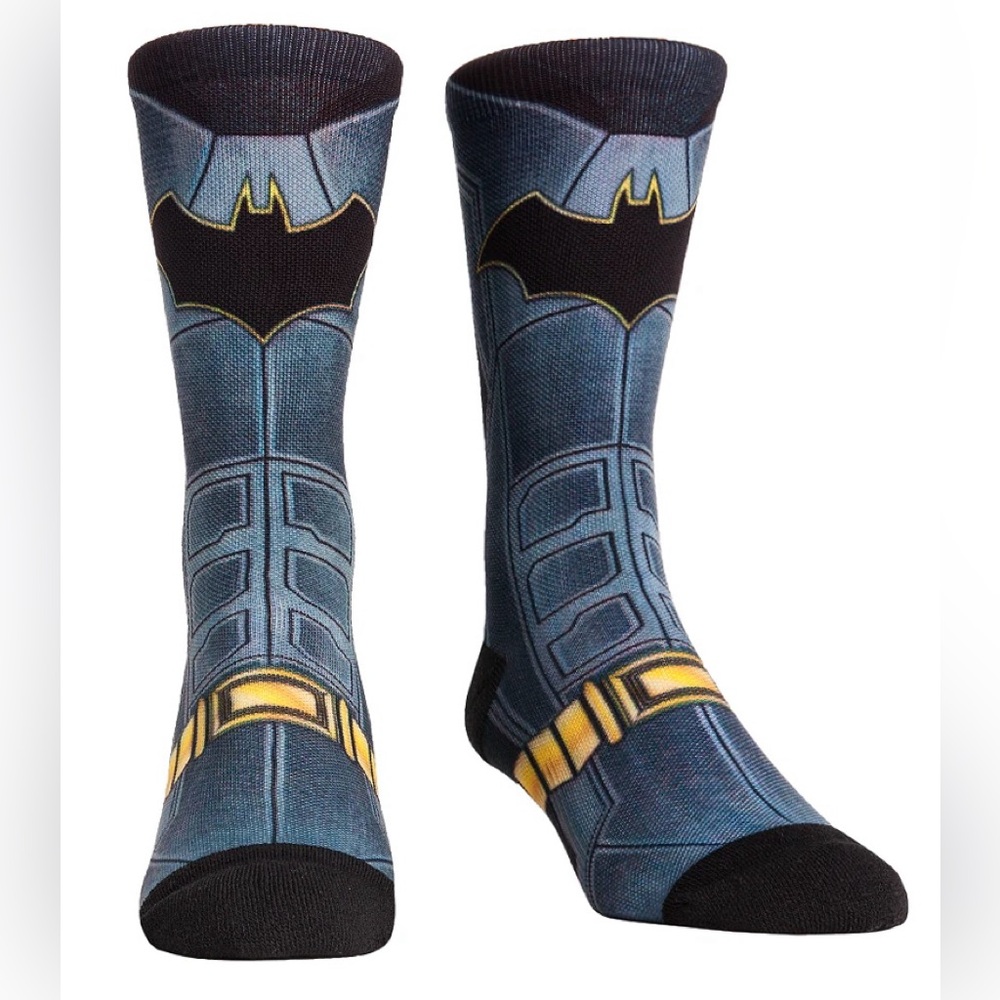 Rock Em Elite Batman Hyper Suit Super Hero Crew Socks Sz. L/XL 9-13